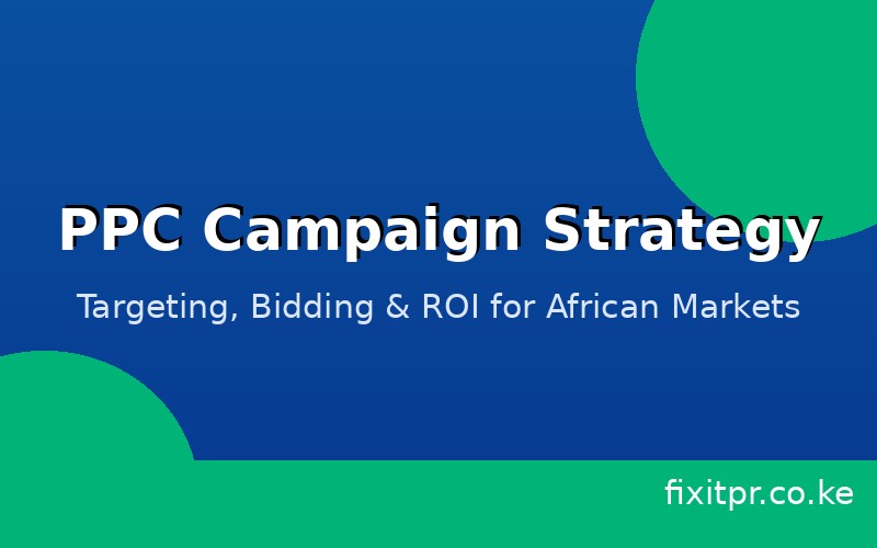 PPC Campaign Strategy Kenya - Fixit PR