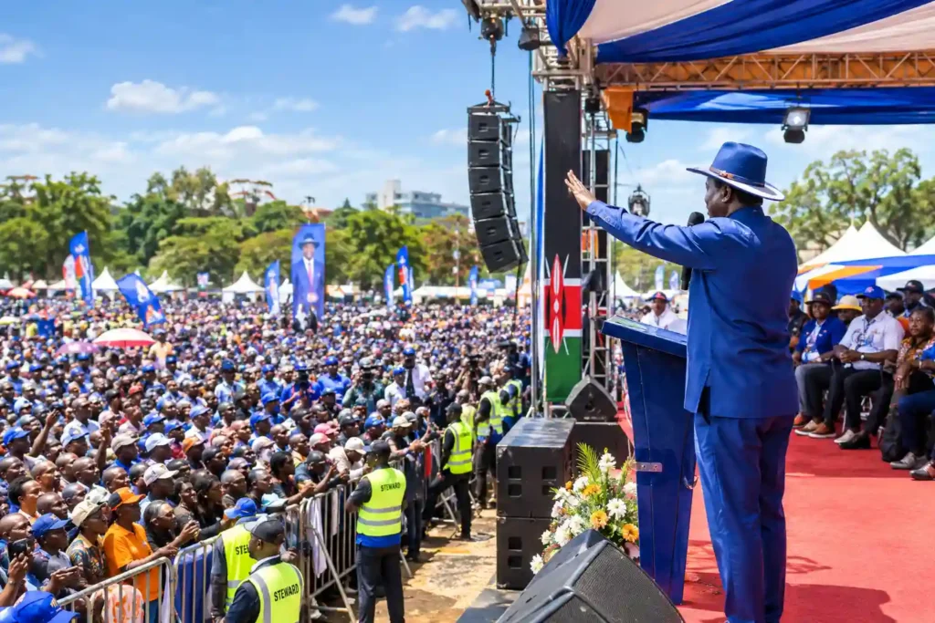 How to plan a political rally in Kenya inspired by Raila Odinga's public rally style