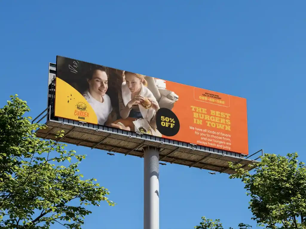  Short billboard message readable at a glance on a Nairobi highway, and Billboard photo shared on social media to extend a campaign