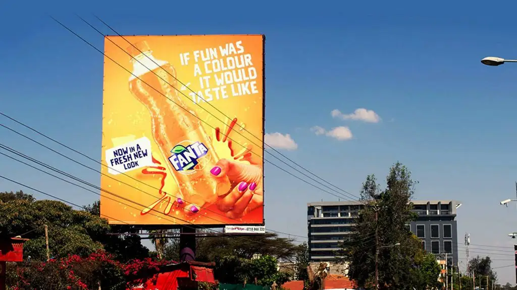 Billboard advertising cost in Kenya: a static billboard along a busy Nairobi highway